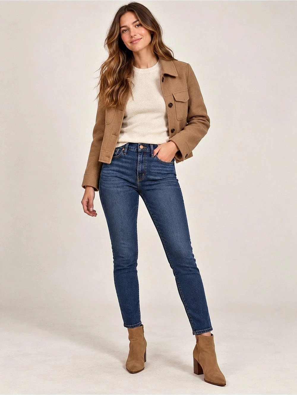Madewell High-Rise Skinny Jeans Size 28 | Medium Blue Stretch Denim